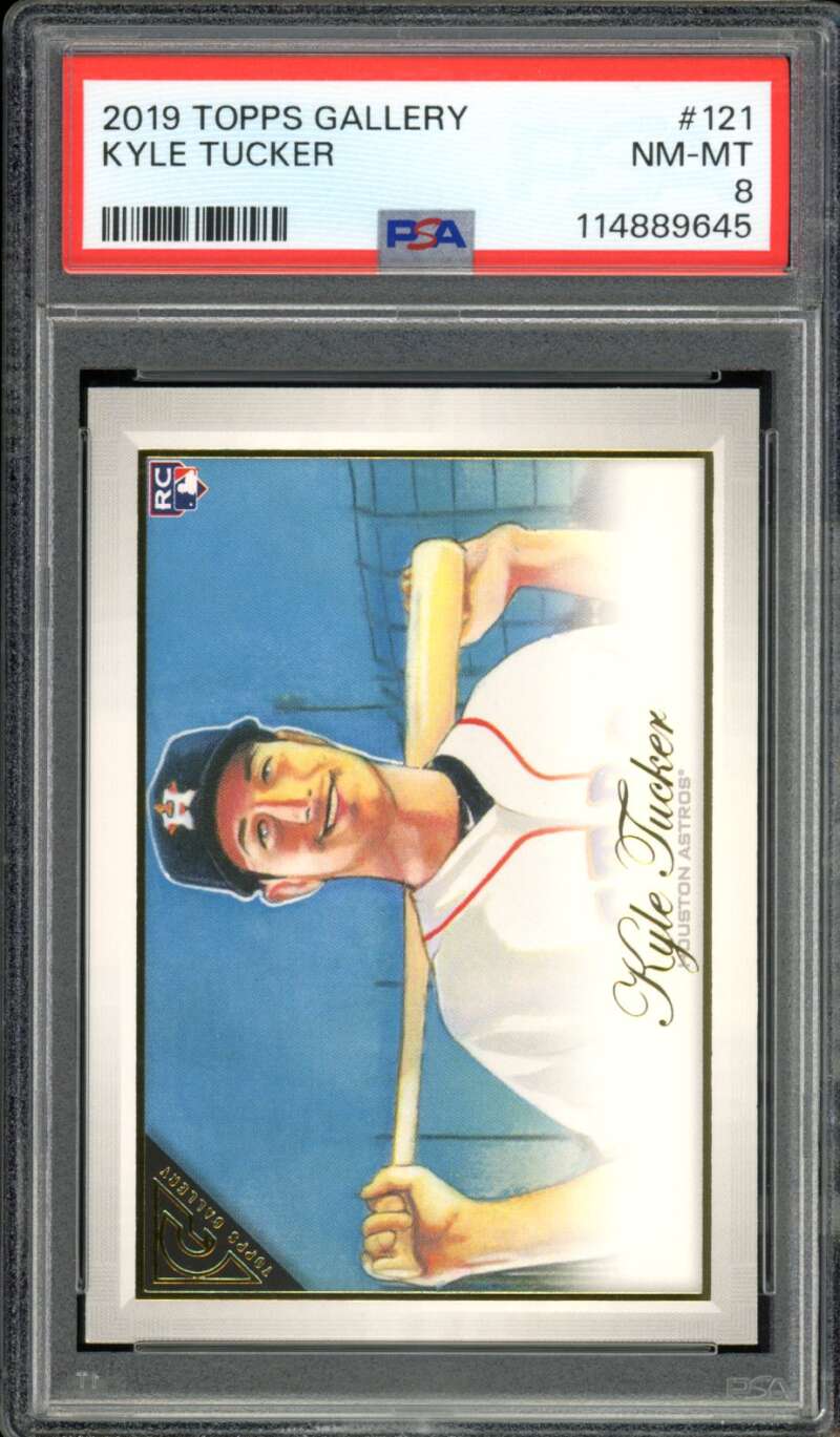 Kyle Tucker Rookie Card 2019 Topps Gallery #121 PSA 8 Image 1