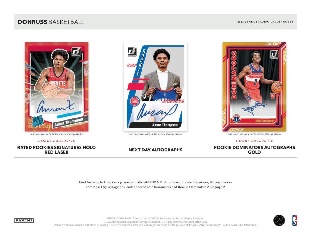 2023-24 Panini Donruss Basketball Hobby Box Image 3