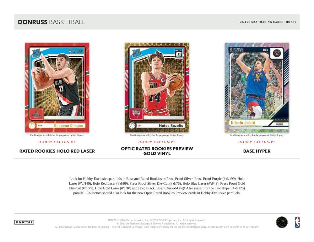 2024-25 Panini Donruss Basketball Hobby Box Image 3