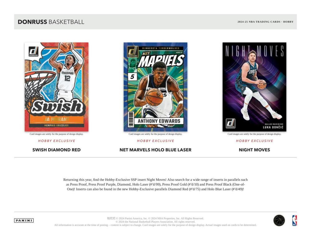 2024-25 Panini Donruss Basketball Hobby Box Image 4