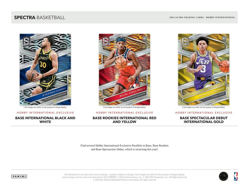 2023-24 Panini Spectra Basketball International Hobby Box Image 4