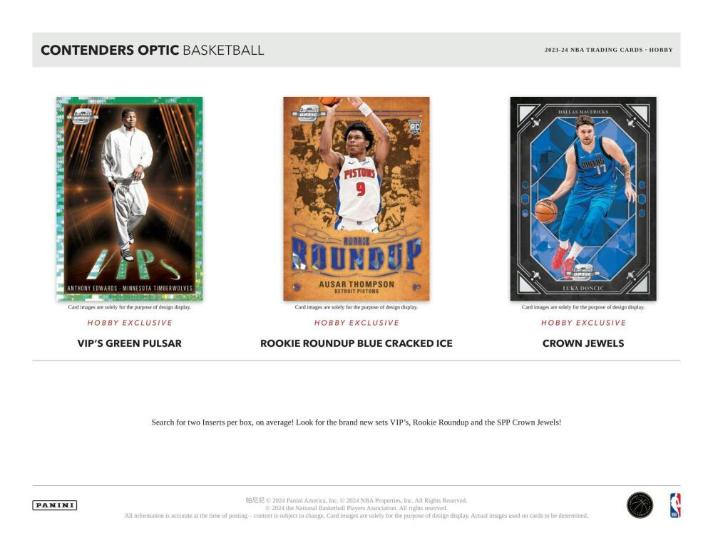 2023-24 Panini Contenders Optic Basketball Hobby Box Image 4