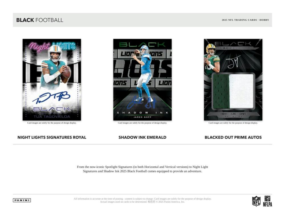 2025 Panini Black Football Hobby Box Image 6