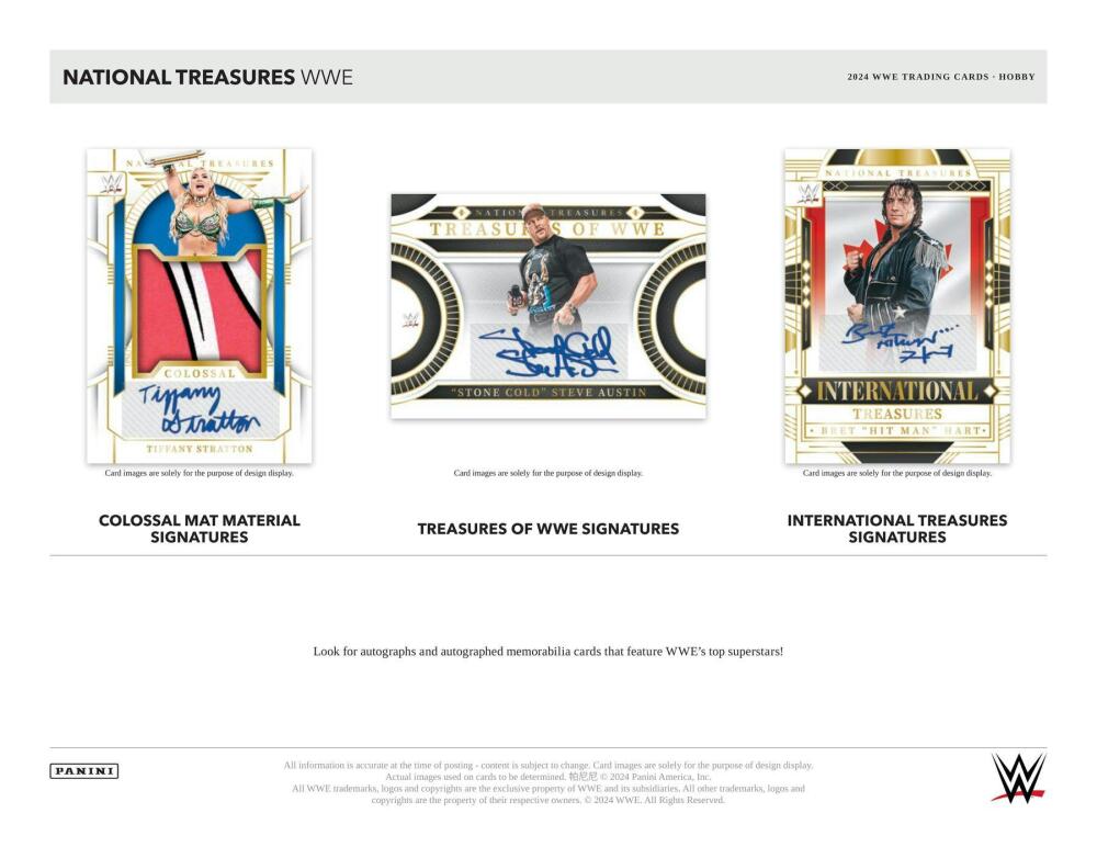2024 Panini National Treasures WWE Wrestling Hobby  Image 3