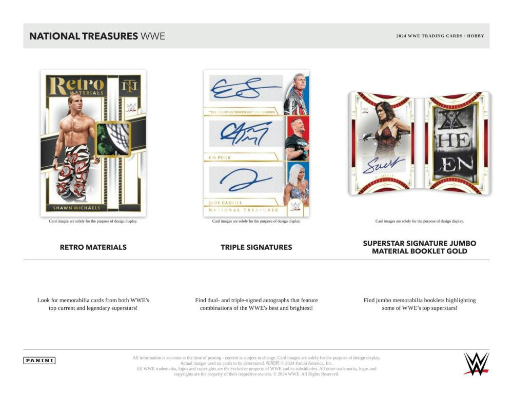 2024 Panini National Treasures WWE Wrestling Hobby  Image 4