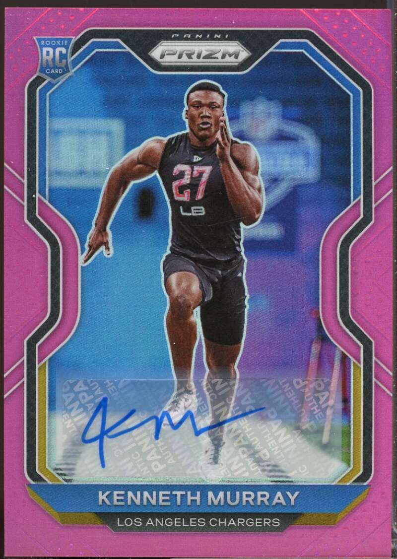 Kenneth Murray Card 2020 Panini Prizm Rookie Autographs Prizms Pink #327  Image 1