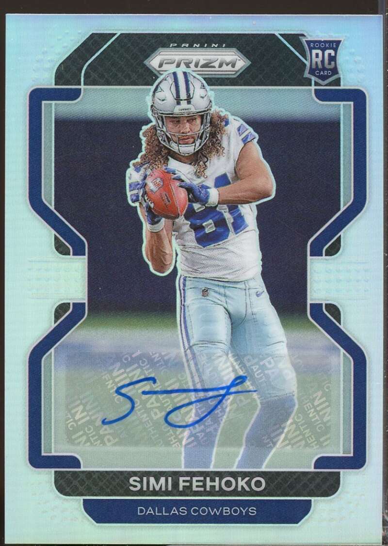 Simi Fehoko Card 2021 Panini Prizm Rookie Autographs Prizms #371  Image 1