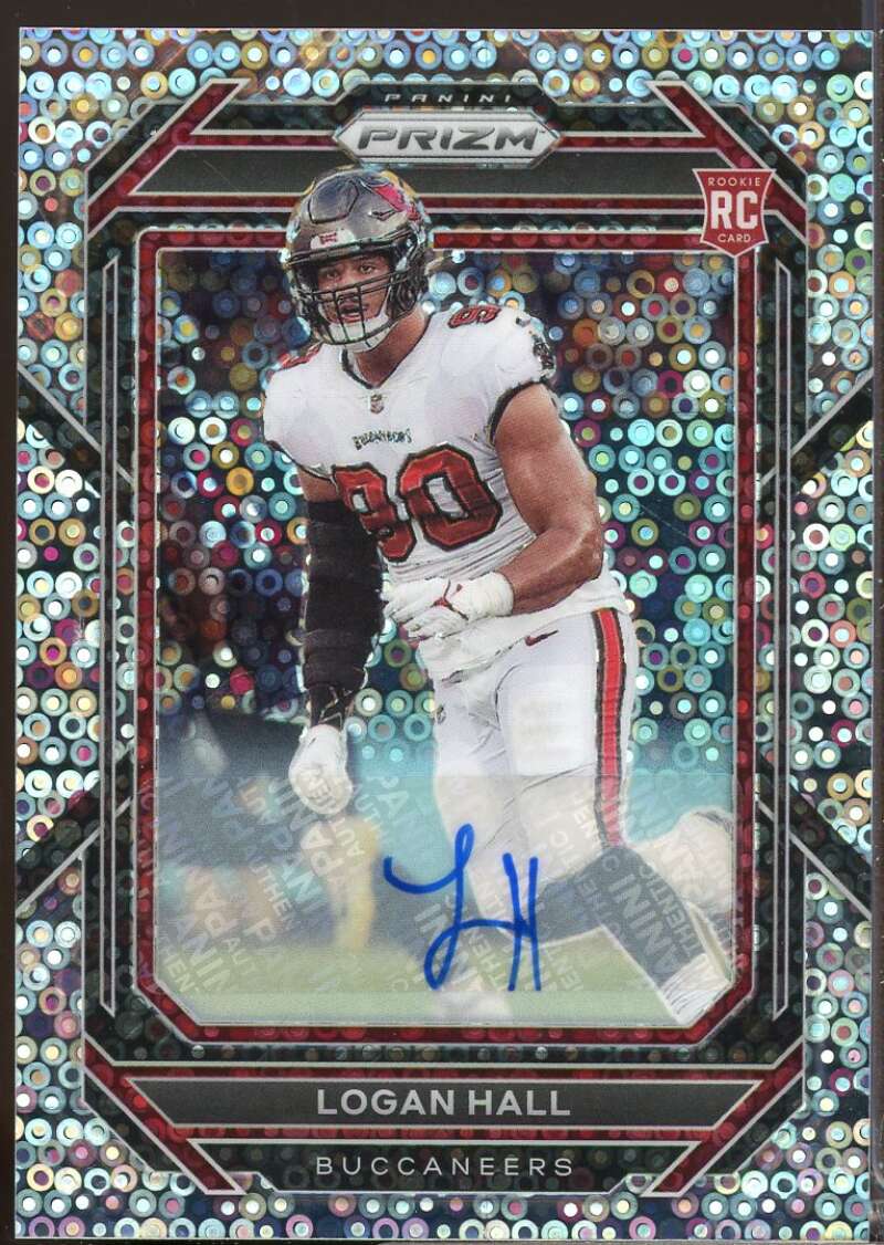 Logan Hall Card 2022 Panini Prizm Rookie Autographs Prizms No Huddle #381  Image 1
