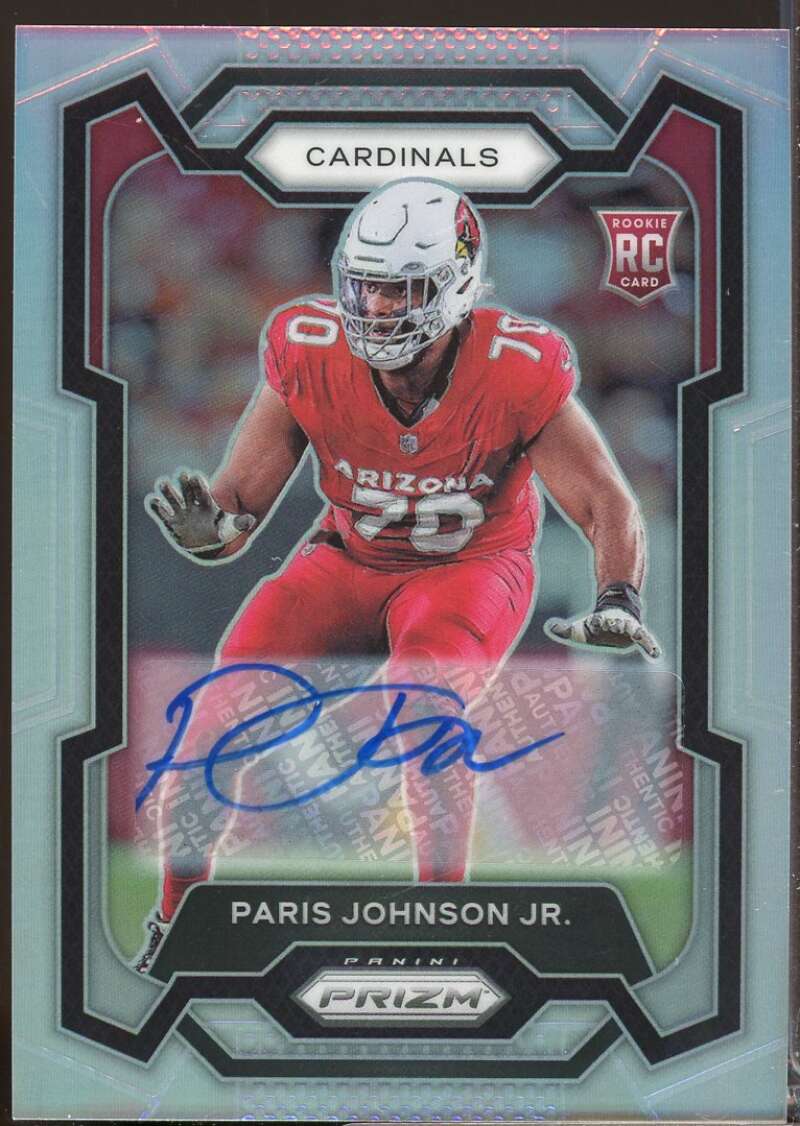Paris Johnson Jr. Card 2023 Panini Prizm Rookie Autographs Prizms Silver #304  Image 1