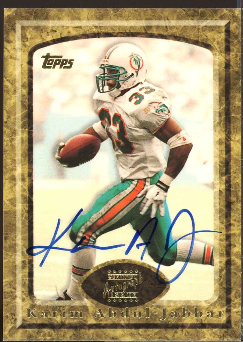 Karim Abdul-Jabbar Card 1997 Topps Autographs #1  Image 1