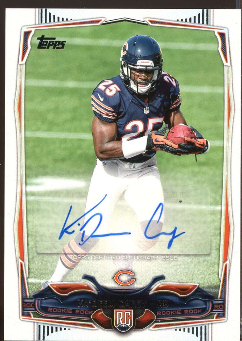 Ka'Deem Carey Card 2014 Topps Rookie Autographs #365  Image 1