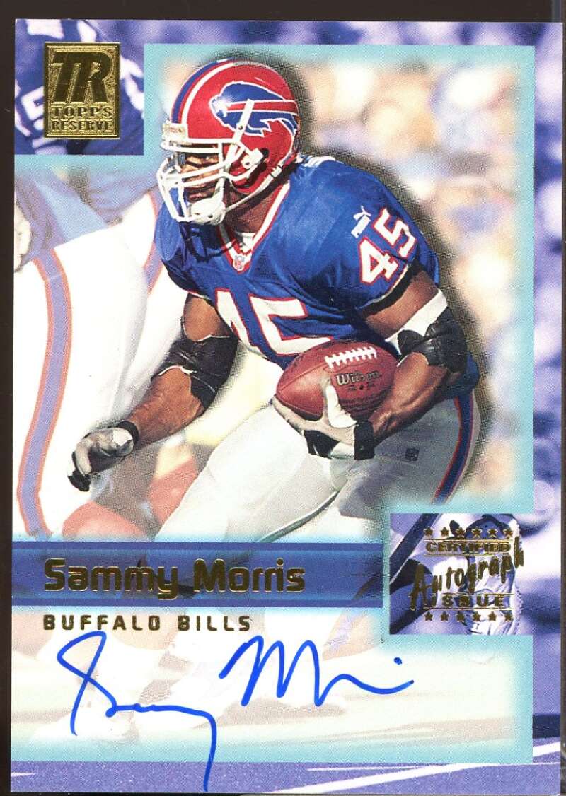 Sammy Morris Card 2001 Topps Reserve Autographs #TRSMO  Image 1