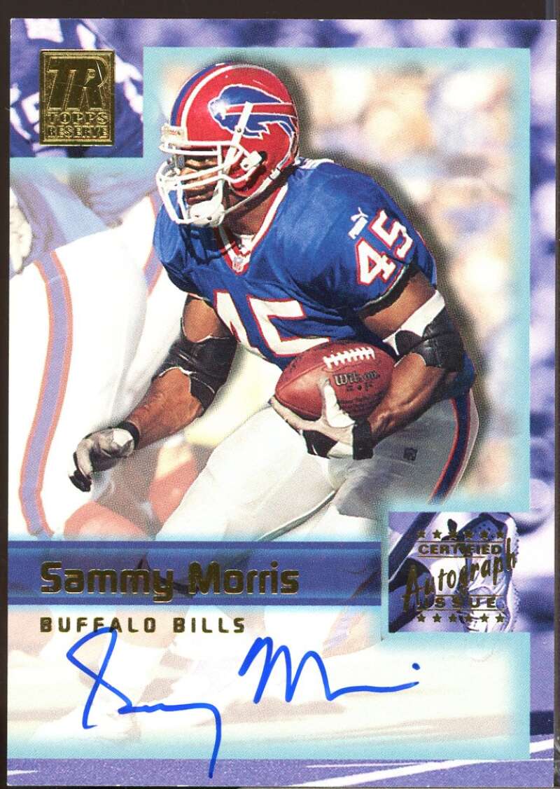 Sammy Morris Card 2001 Topps Reserve Autographs #TRSMO  Image 1
