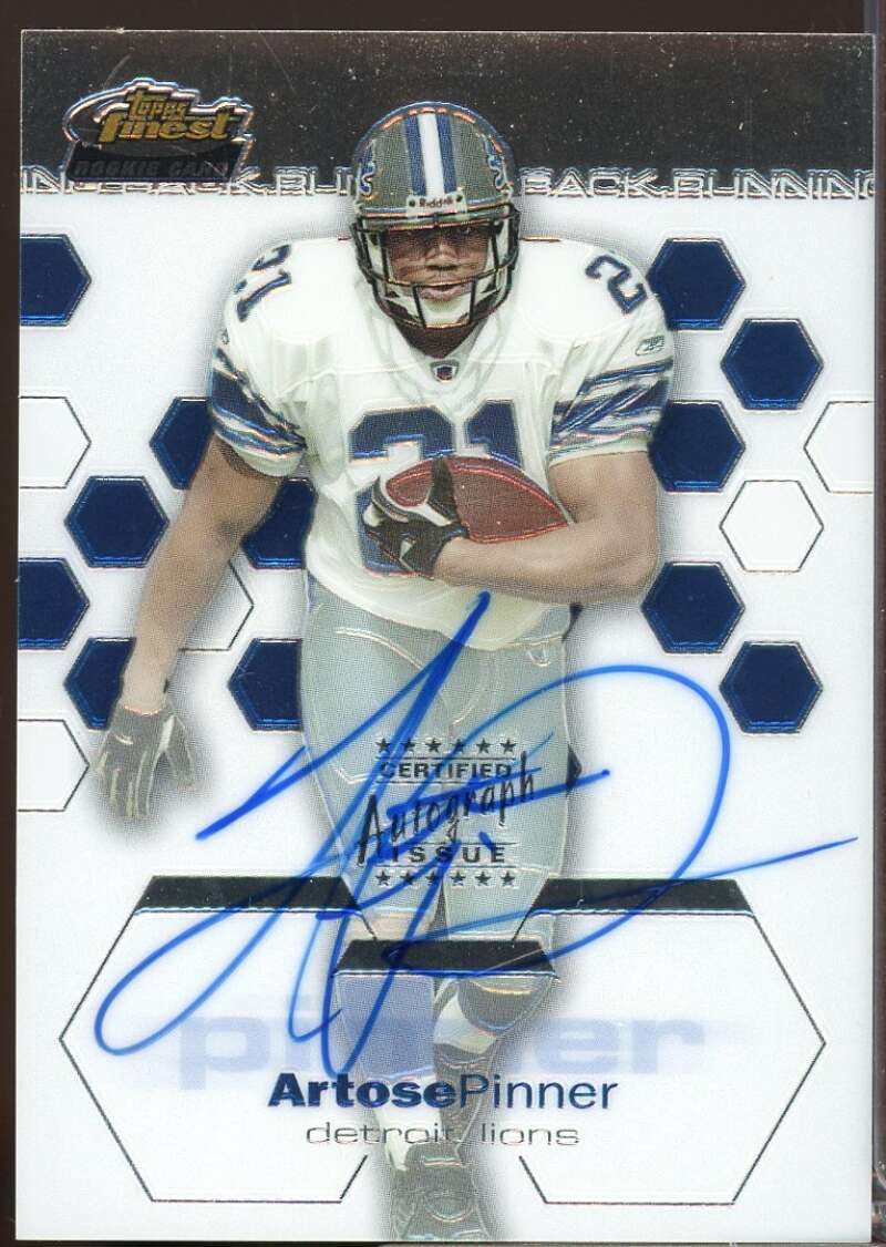 Artose Pinner RC Card 2003 Finest Rookie Autograph #136  Image 1