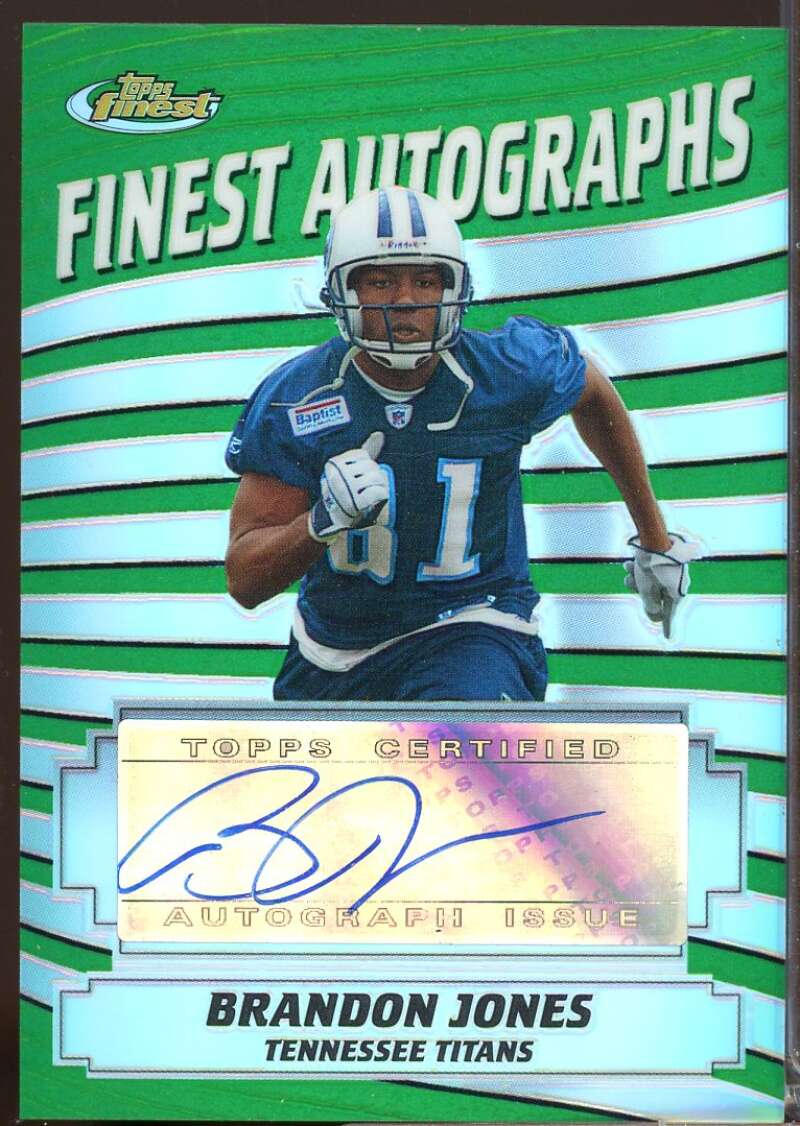 Brandon Jones Card 2005 Finest Autographs Refractor #FABJ  Image 1