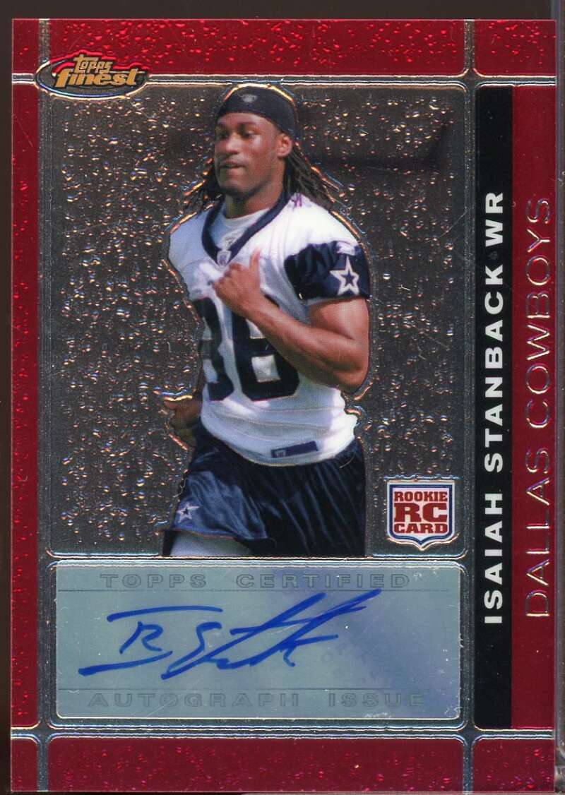 Isaiah Stanback Card 2007 Finest Rookie Autographs #111  Image 1