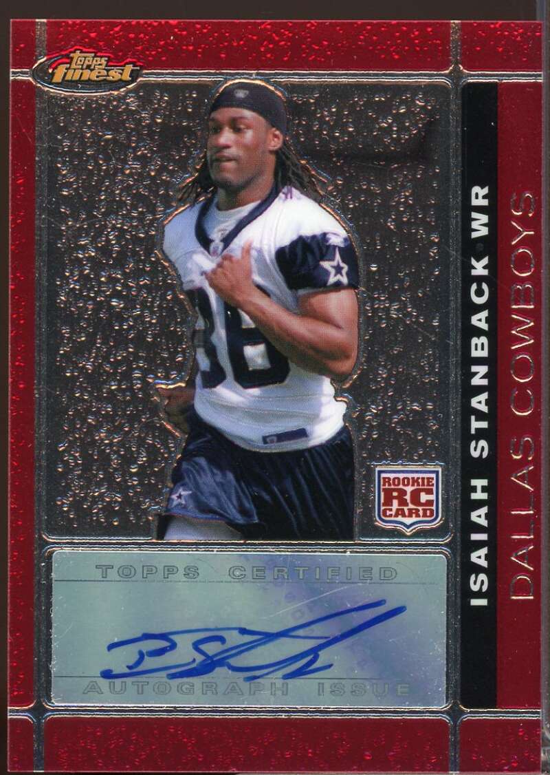 Isaiah Stanback Card 2007 Finest Rookie Autographs #111  Image 1