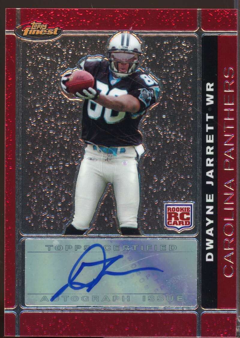 Dwayne Jarrett Card 2007 Finest Rookie Autographs #134  Image 1