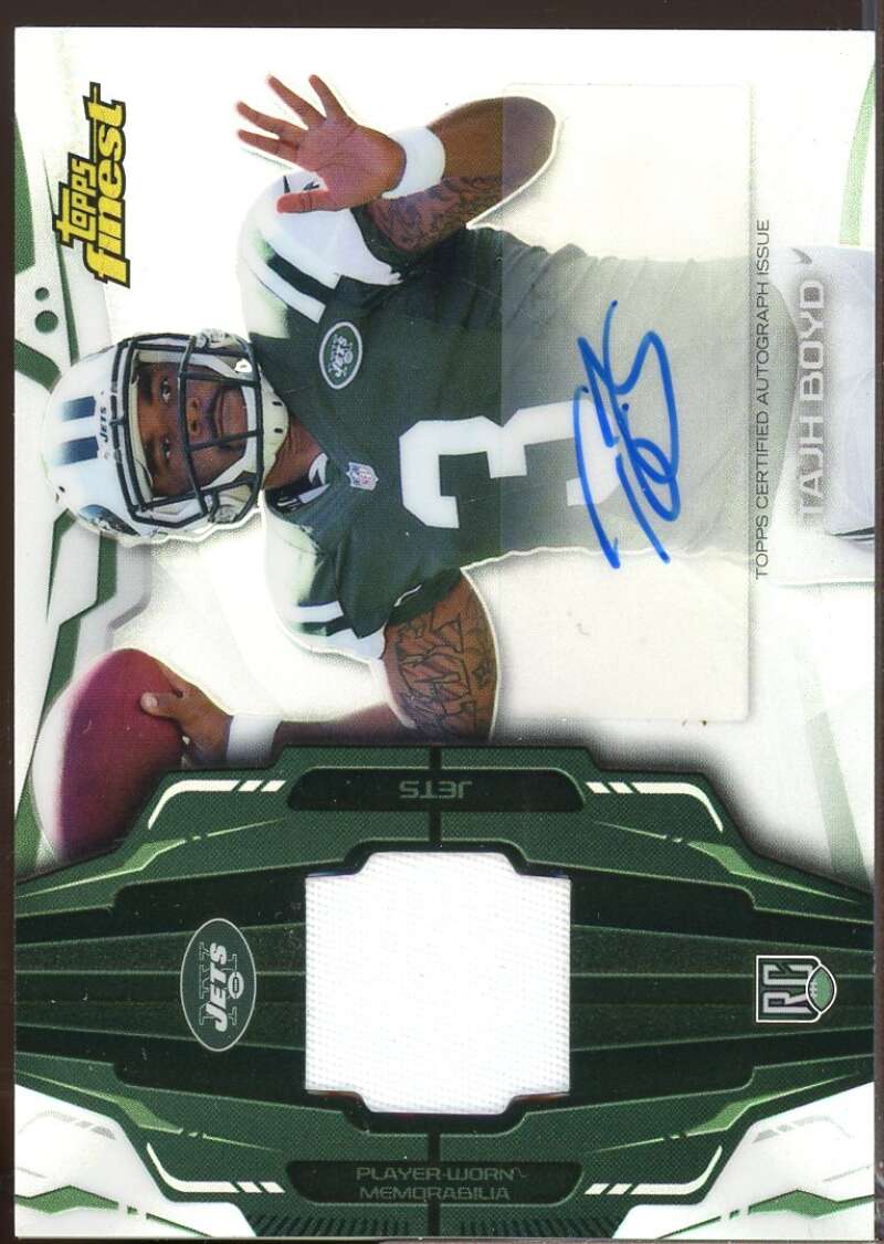 Tajh Boyd Card 2014 Finest Rookie Patch Autographs Refractors #RAPTB  Image 1