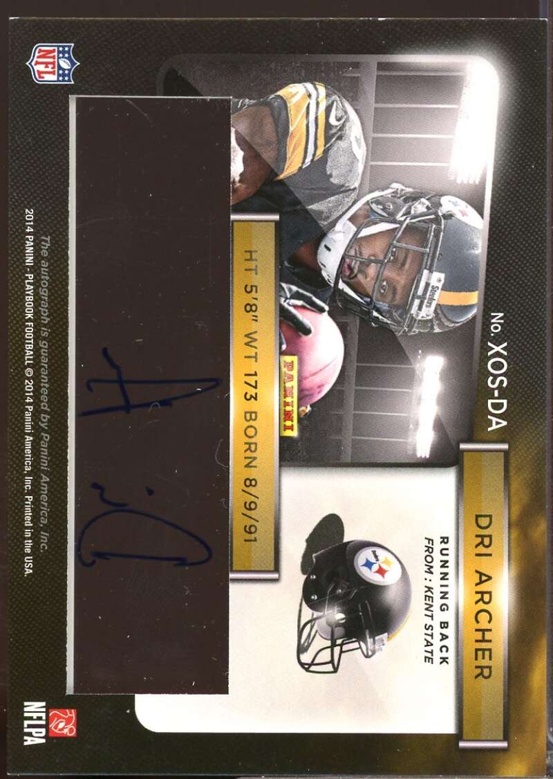 Dri Archer /75 2014 Panini Playbook Rookie X's and O's Signatures Autograph #25  Image 2