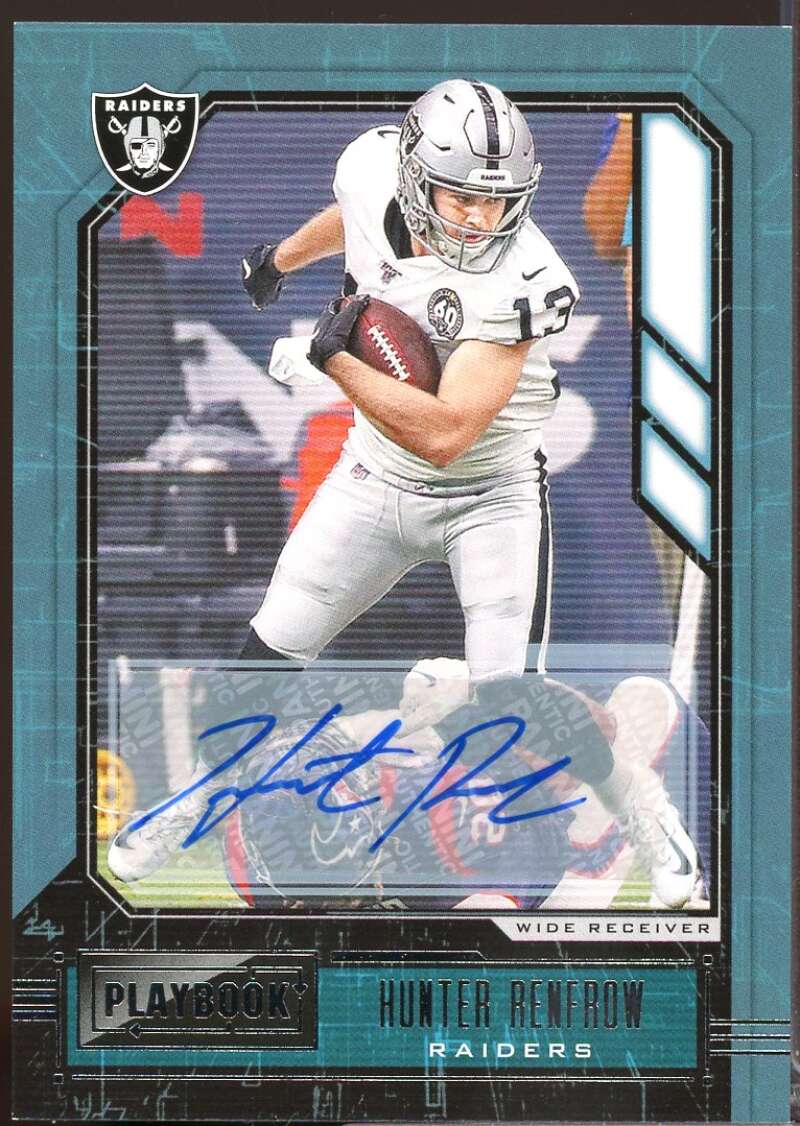 Hunter Renfrow Card 2020 Panini Playbook Signatures Autograph #4  Image 1