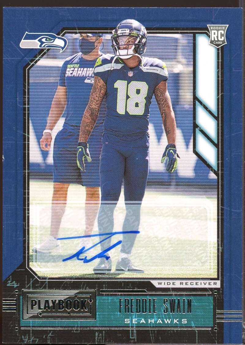 Freddie Swain Card 2020 Panini Playbook Rookies Signatures Autograph #196  Image 1