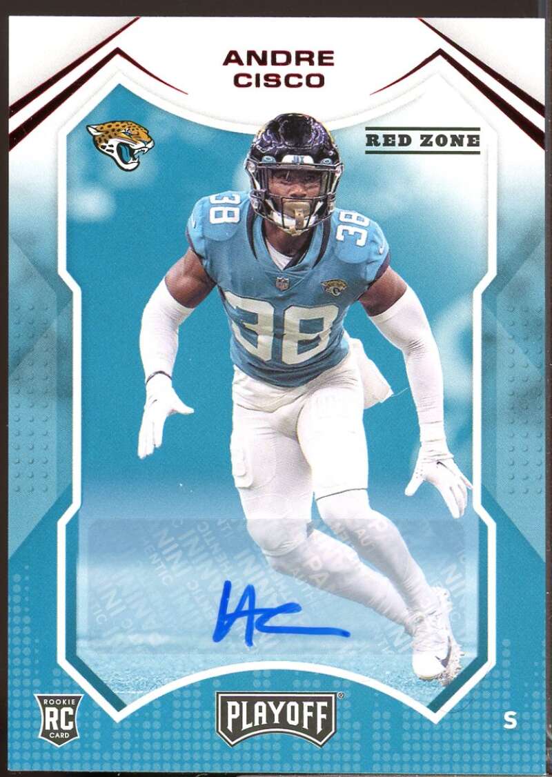 Andre Cisco Card 2021 Playoff Rookies Autographs Red Zone #270  Image 1
