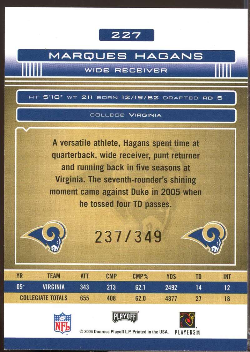 Cedric Humes RC Card 2006 Absolute Memorabilia Rookie Autograph #230  Image 2