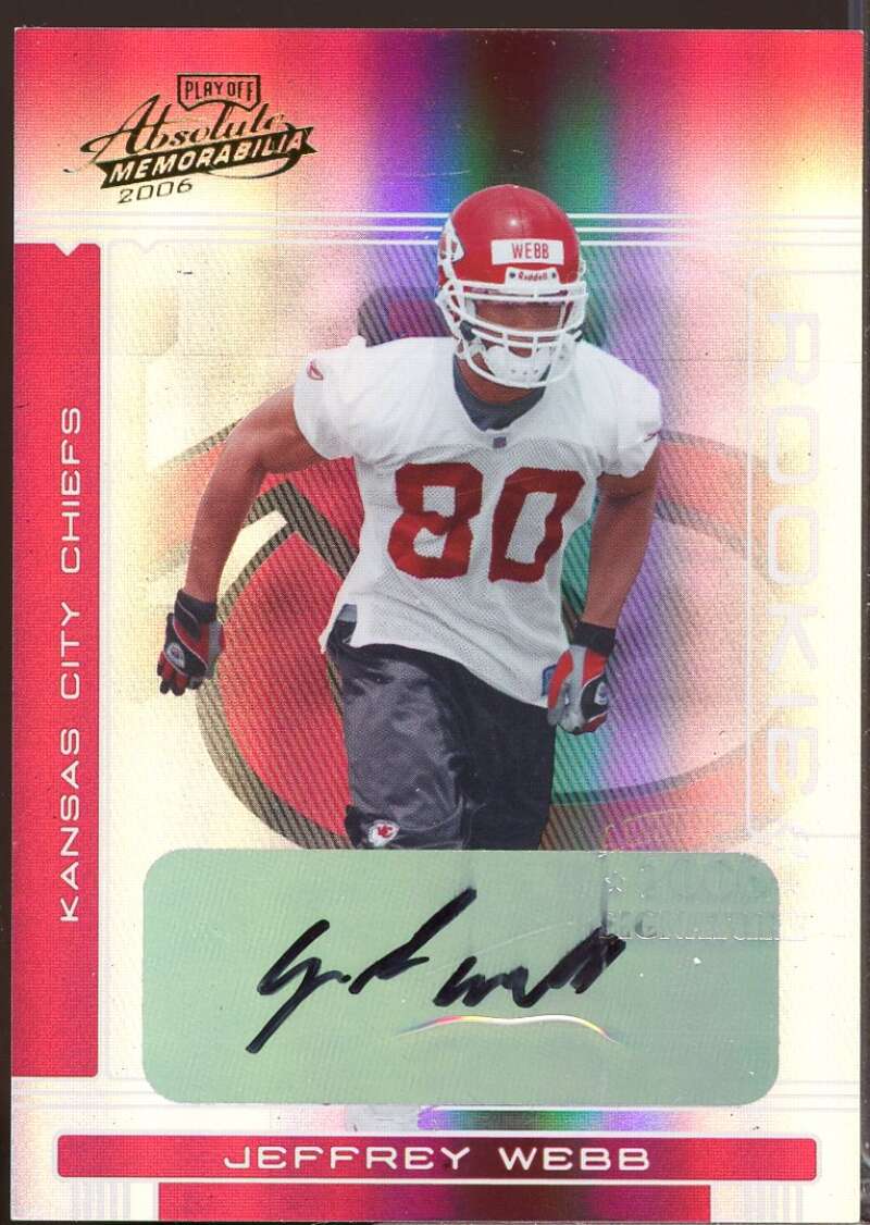 Jeff Webb /299 RC Card 2006 Absolute Memorabilia Rookie Autograph #249  Image 1