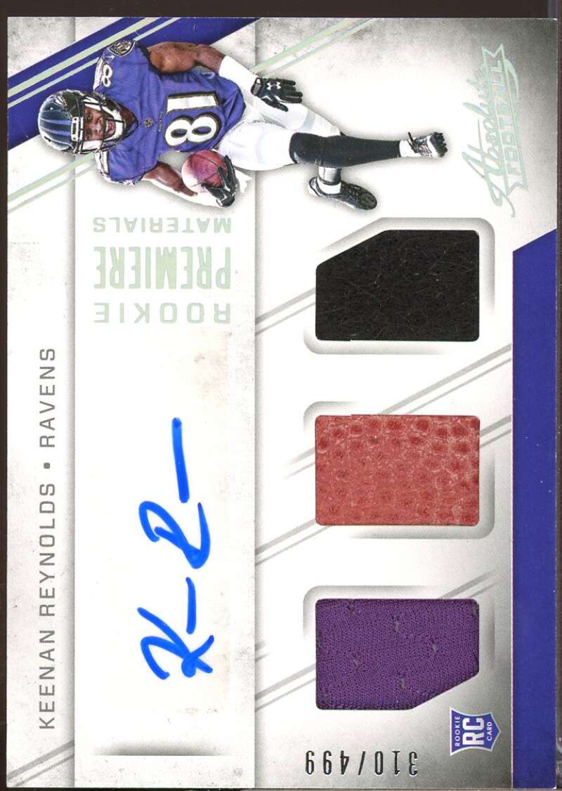 Keenan Reynolds /499 RC Card 2016 Absolute Rookie Jersey Autograph #238  Image 1