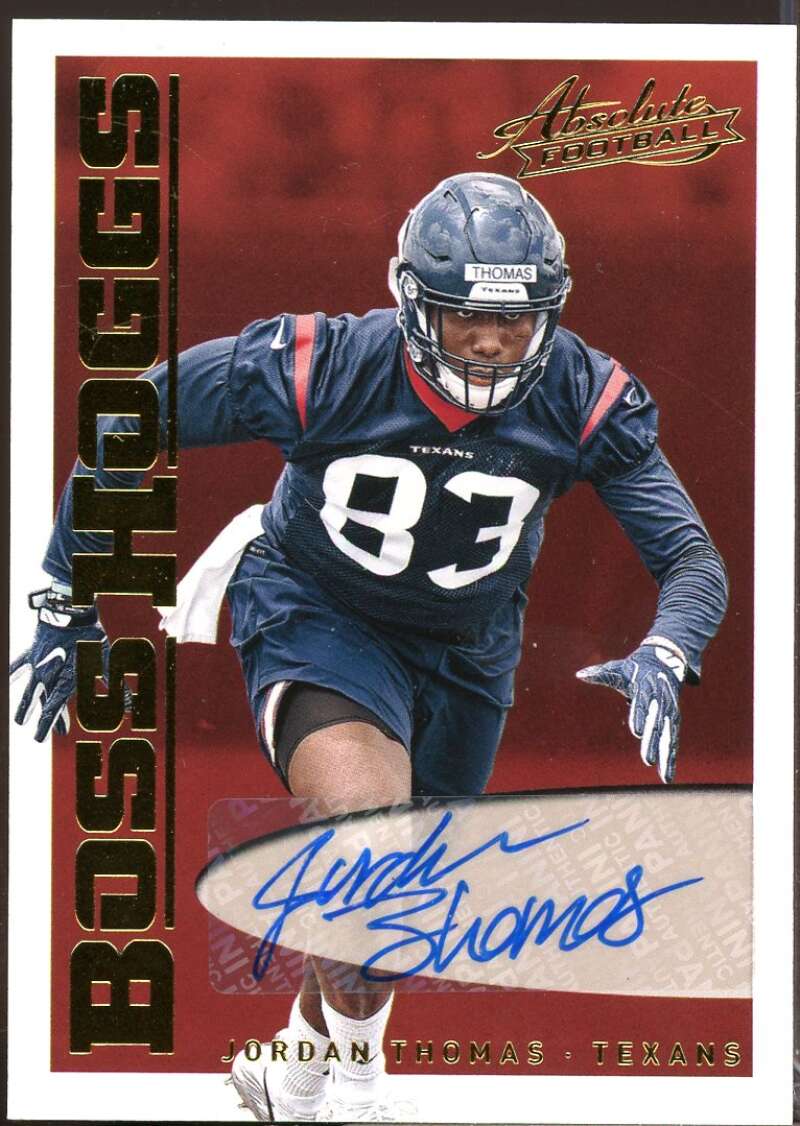 Jordan Thomas Card 2018 Absolute Boss Hoggs Autographs #21  Image 1
