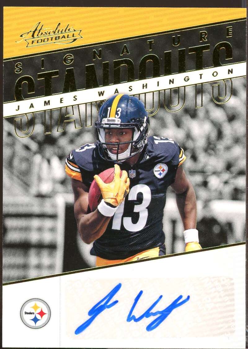 James Washington Card 2018 Absolute Rookie Signature Standouts Autograph #21  Image 1