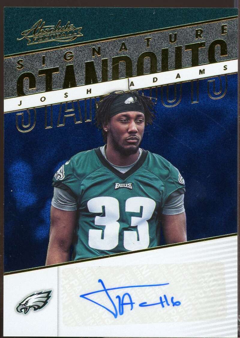 Josh Adams 2018 Absolute Rookie Signature Standouts Spectrum Autograph Blue #26  Image 1