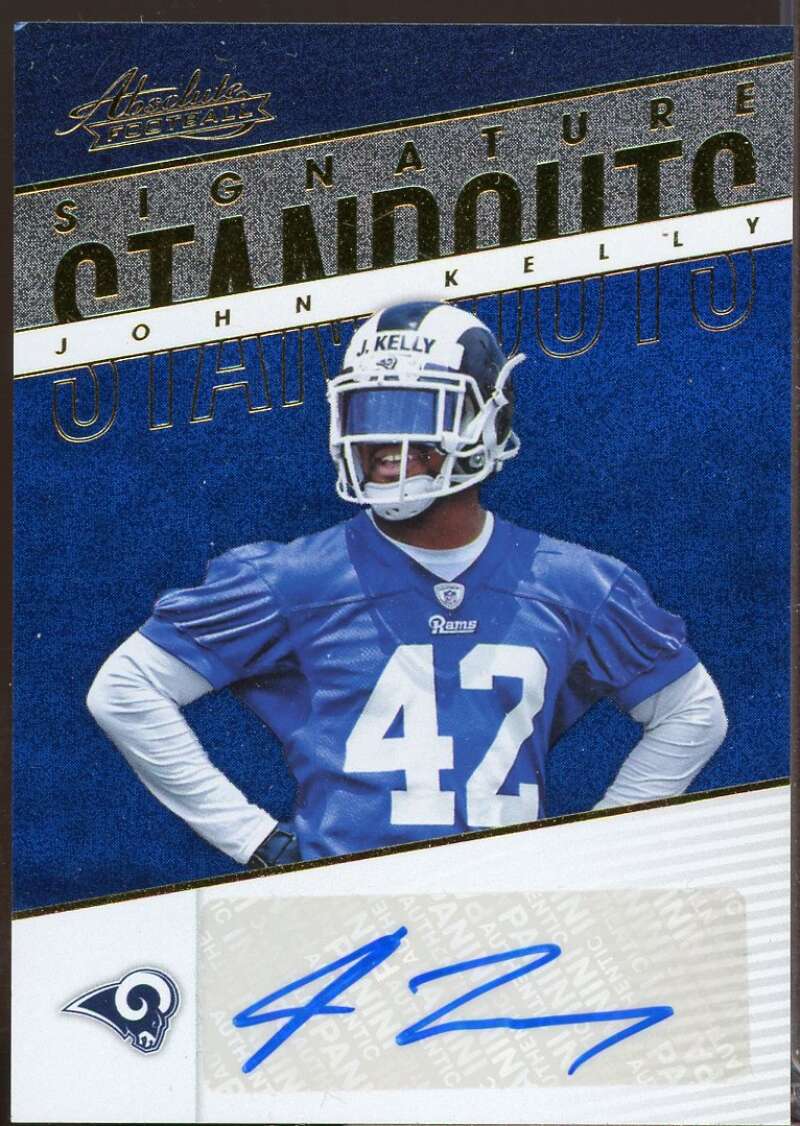 John Kelly 2018 Absolute Rookie Signature Standouts Spectrum Autograph Blue #1  Image 1
