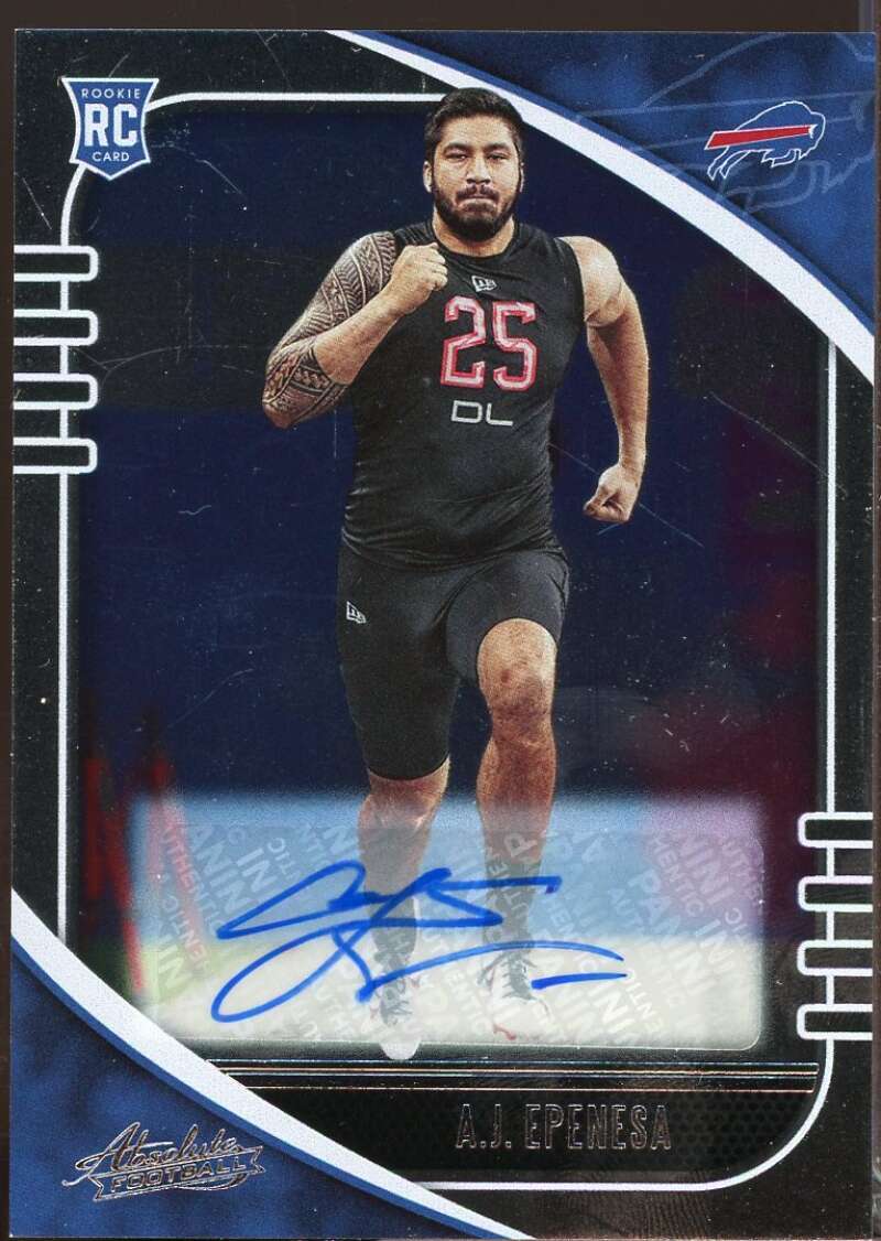 A.J. Epenesa Card 2020 Absolute Signature Rookies Autograph #101  Image 1