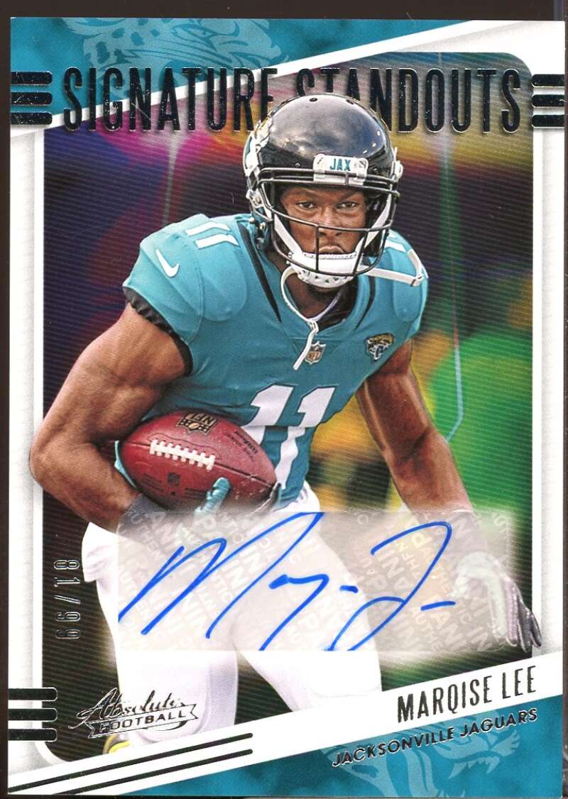 Marqise Lee /99 Card 2020 Absolute Signature Standouts Autograph #13  Image 1