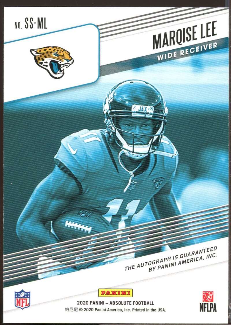 Marqise Lee /99 Card 2020 Absolute Signature Standouts Autograph #13  Image 2