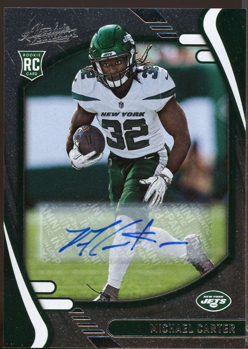 Michael Carter Card 2021 Absolute Signature Autograph Rookies #129  Image 1