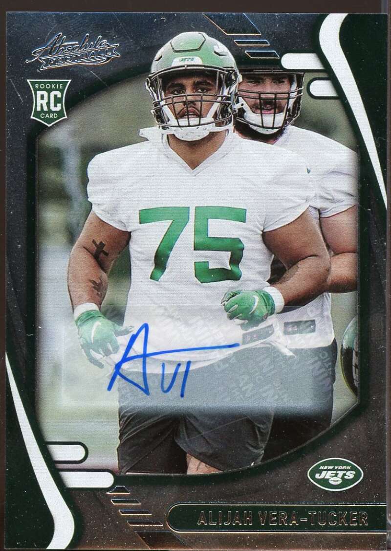 Alijah Vera-Tucker Card 2021 Absolute Signature Autograph Rookies #199  Image 1