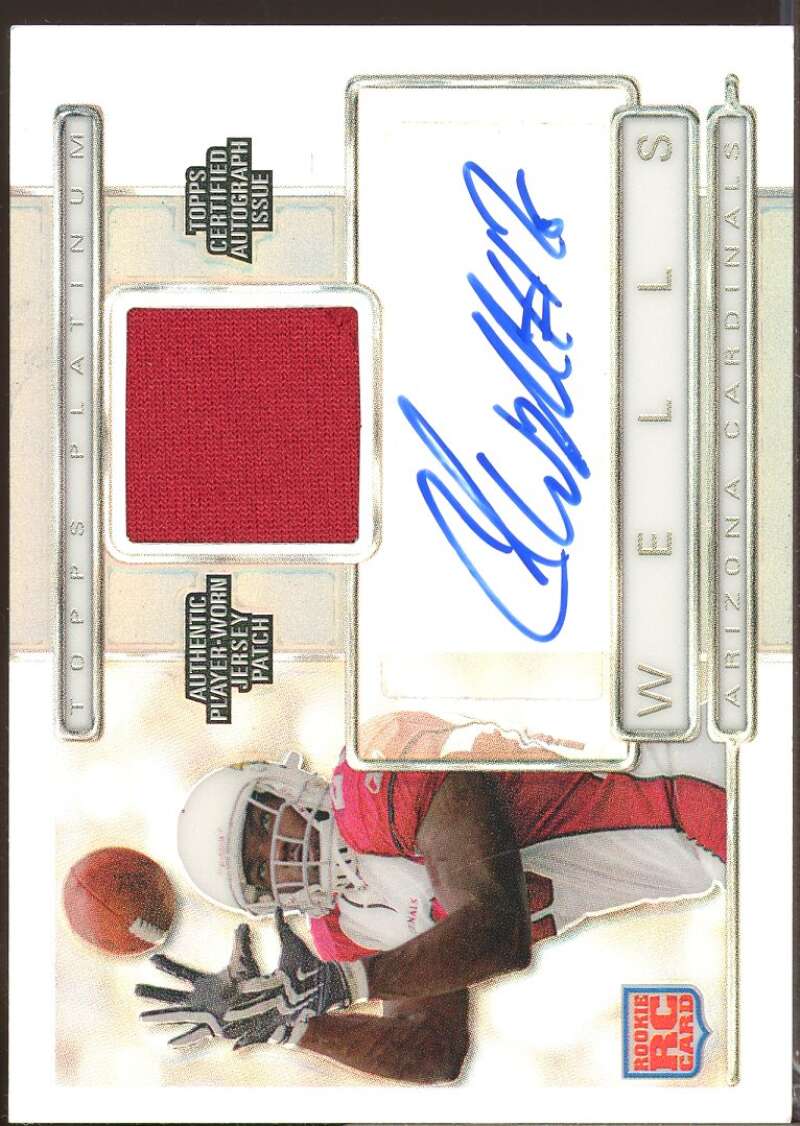 Chris Beanie Wells /450 Card 2009 Topps Platinum Rookie Patch Autograph #ARPBW  Image 1