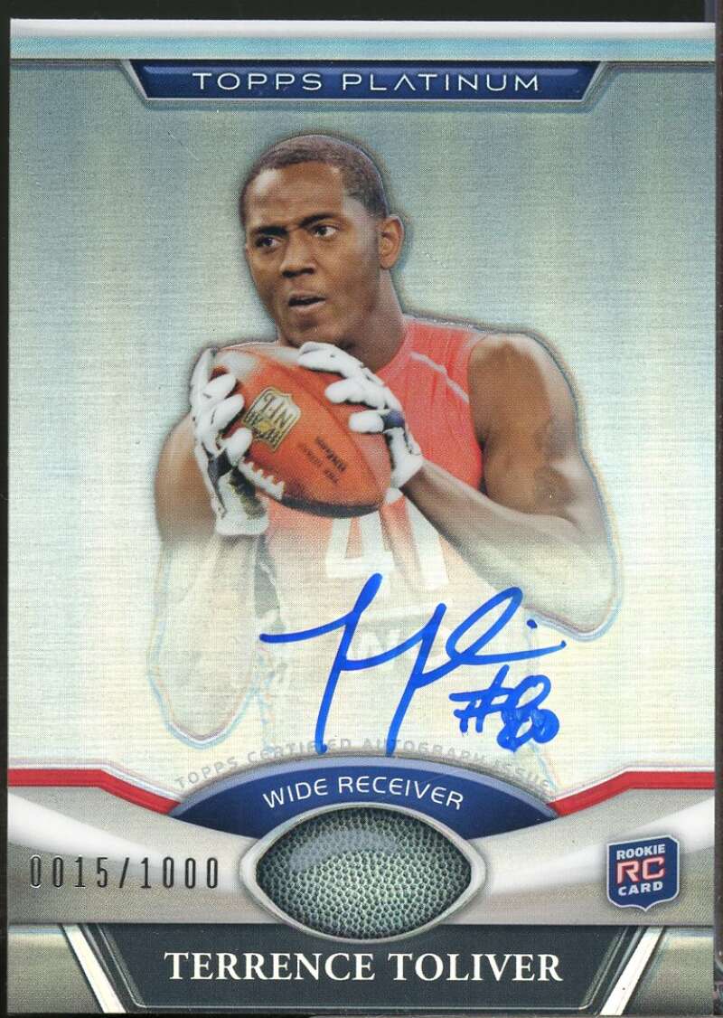 Terrence Toliver /1000 Card 2011 Topps Platinum Rookie Autographs #141  Image 1