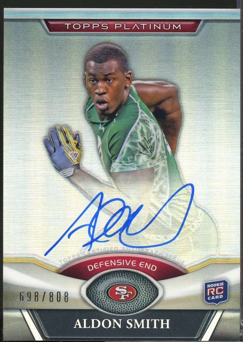 Aldon Smith /808 Card 2011 Topps Platinum Rookie Autographs #66  Image 1