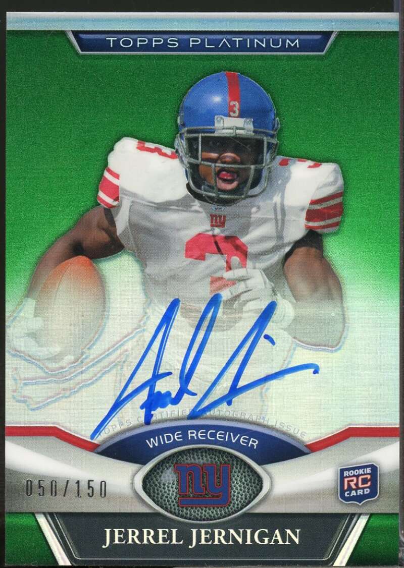 Jerrel Jernigan 2011 Topps Platinum Rookie Autographs Green Refractors #105  Image 1
