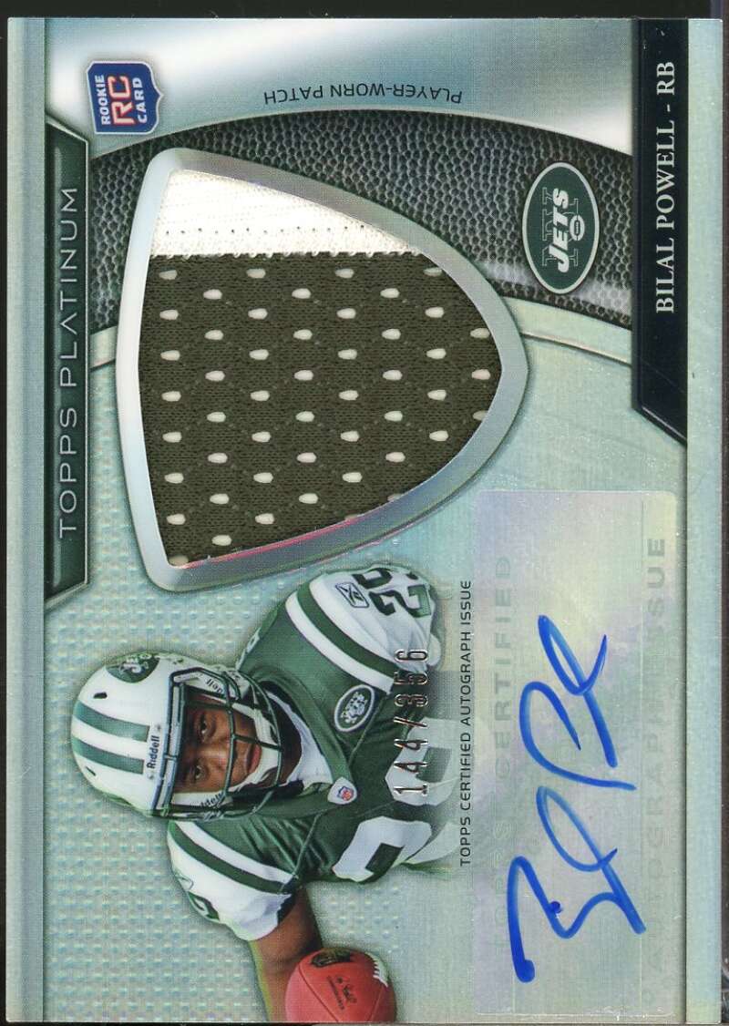 Bilal Powell /356 Card 2011 Topps Platinum Rookie Patch Autographs #2  Image 1