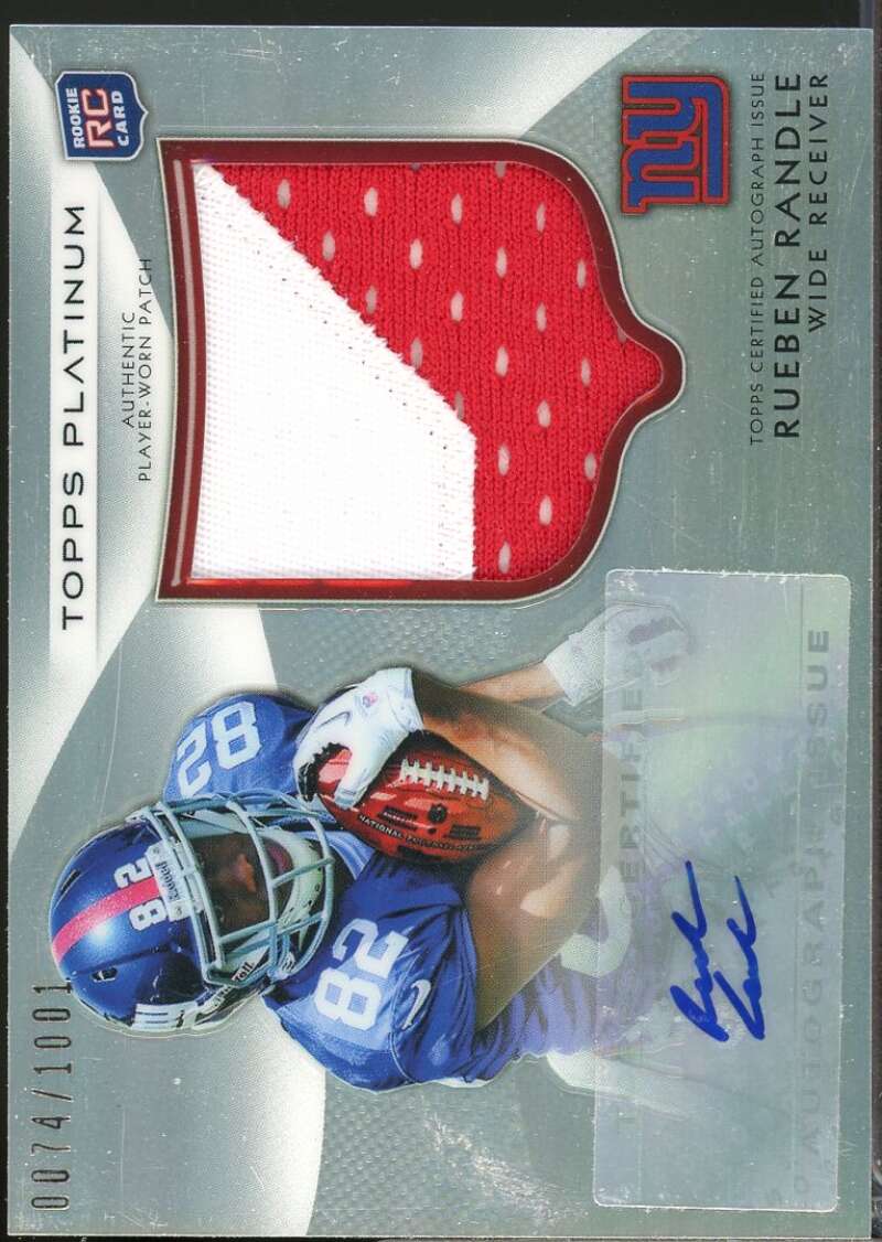 Rueben Randle /1001 2012 Topps Platinum Rookie Patch Autographs Refractors #122  Image 1