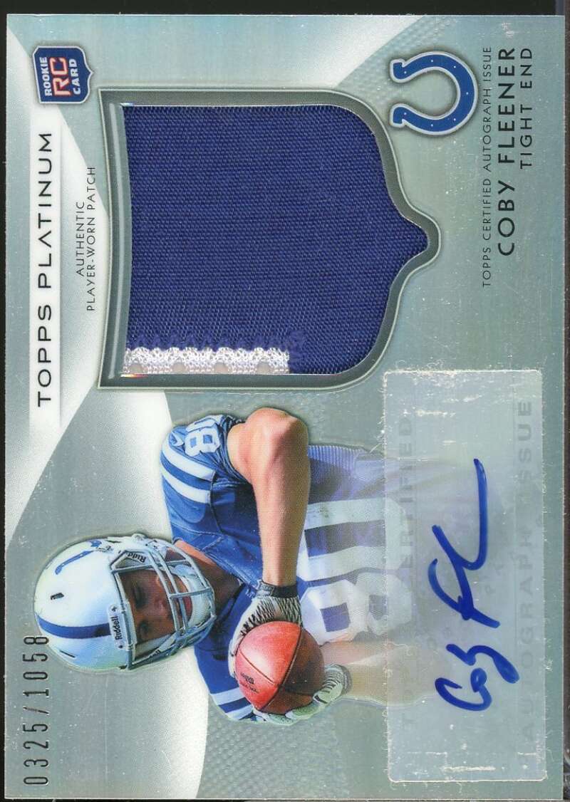 Coby Fleener /1058 2012 Topps Platinum Rookie Patch Autographs Refractors #131  Image 1