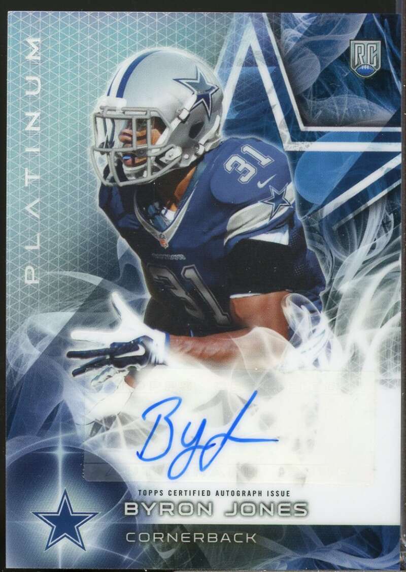 Byron Jones Card 2015 Topps Platinum Rookie Autographs Refractors #ARBJ  Image 1