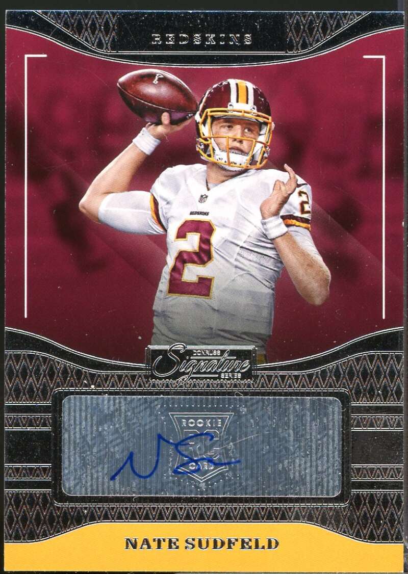 Nate Sudfeld Card 2016 Donruss Signature Series Rookie Autograph #250  Image 1