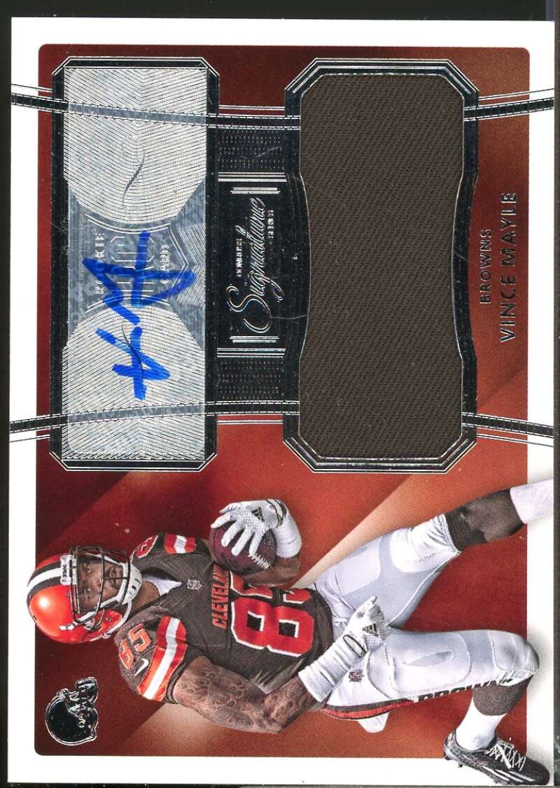 Vince Mayle RC Card 2015 Donruss Signature Series Rookie Jersey Autograph #462  Image 1