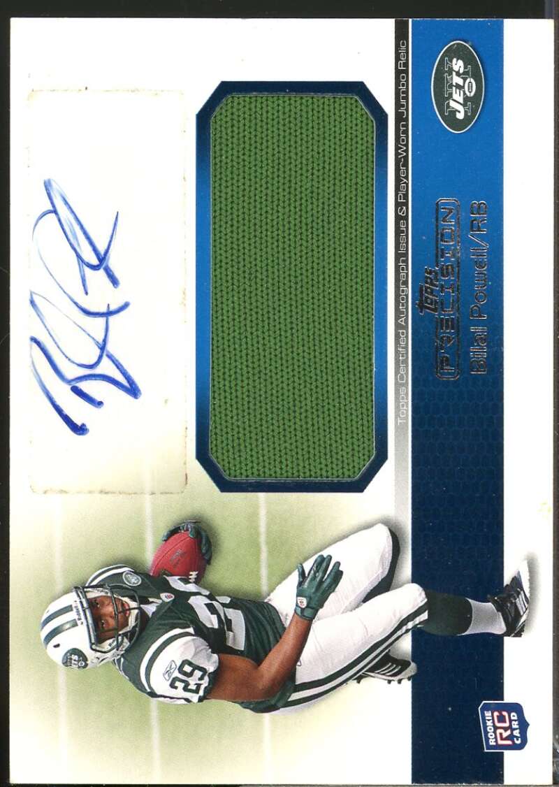 Bilal Powell Card 2011 Topps Precision Rookie Jumbo Relic Autographs #RAJRBP  Image 1